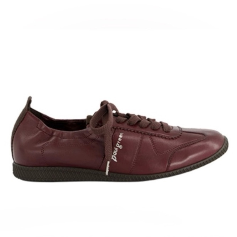 Burgundy red Leather Sneaker. Super soft